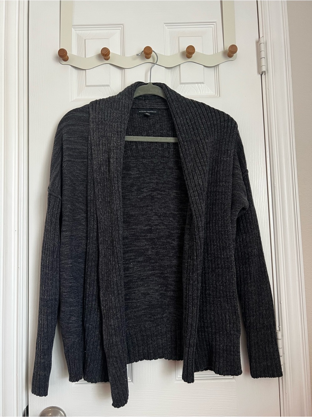 Banana Republic Dark Grey Cardigan Sweater, Size L